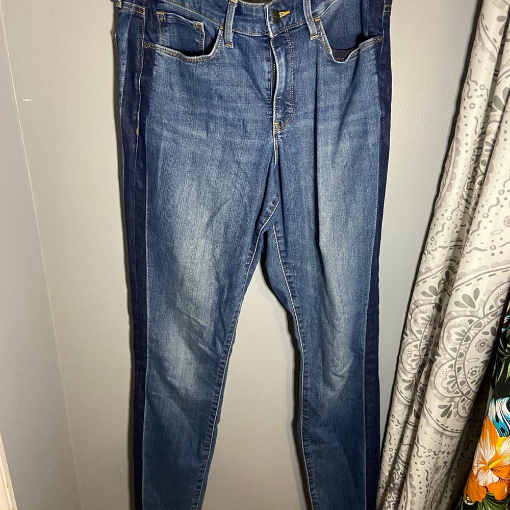 Athleta Dark Blue 2 tone Women's Skinny Jeans